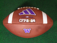 Washington Huskies 2024 CFP Official Adidas Dime Game Football Ball LE 2,024