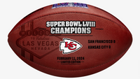 Kansas City Chiefs Super Bowl LVIII Champions Wilson Leather Football w/Scores LE 5,000