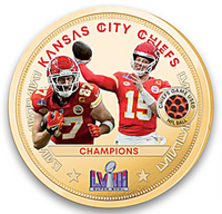 Kansas City Chiefs Super Bowl 58 Champions Gold Coin LE 5,800