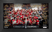 Florida Panthers 2024 NHL Stanley Cup Champions Signature Celebration Framed LE 5,000