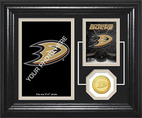 Anaheim Ducks Fan Memories Bronze Coin Desktop Photo Mint