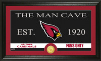 Arizona Cardinals Man Cave Bronze Coin Panoramic Photo Mint