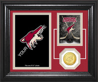 Arizona Coyotes Fan Memories Bronze Coin Desktop Photo Mint