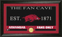 University of Arkansas Fan Cave Bronze Coin Panoramic Photo Mint