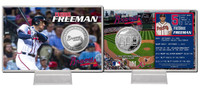 Freddie Freeman Silver Coin Card