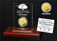 Auburn Oaks Dedication Gold Coin Etched Acrylic