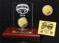 Auburn Tigers 2014 Iron Bowl Gold Game Coin with Engraved Display
