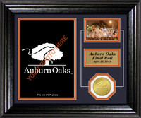 Auburn Oaks Framed Memories Bronze Coin Photo mint