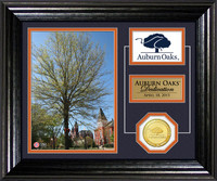 Auburn Oaks Dedication Bronze Coin Desktop Photo Mint