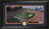 Jordan Hare Stadium 75th Anniversary Bronze Coin Pano Photo Mint