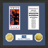 Baltimore Colts  SB Championship Ticket Collection