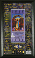 Baltimore Ravens Super BowlxLVII Signature Ticket