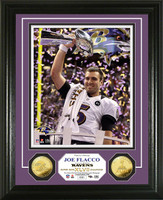 Joe Flacco Super BowlxLVII Champion Gold Coin Photomint