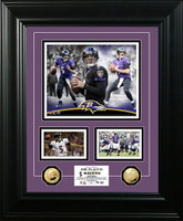 Joe Flacco Marquee Gold Coin Photo Mint