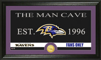 Baltimore Ravens Man Cave Bronze Coin Panoramic Photo Mint