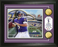 Joe Flacco Gold Coin Photo Mint