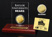Baylor University Gold Coin Etched Acrylic