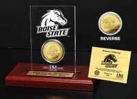 Boise State University 24KT Gold Coin Etched Acrylic