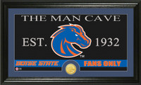 Boise State University Man Cave Bronze Coin Panoramic Photo Mint