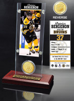 Patrice Bergeron Ticket and Bronze Coin Desktop Acrylic