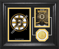 Boston BruinsFan Memories Bronze Coin Desktop Photo Mint