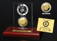 Boston Celtics 24KT Gold Coin Etched Acrylic