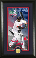 David Ortiz 500th Career Home Run Supreme Bronze Coin Panoramic Photo Mint