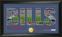 Buffalo Bills Silhouette Bronze Coin Panoramic Photo Mint