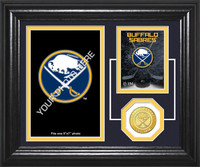 Buffalo Sabres Fan Memories Bronze Coin Desktop Photo Mint