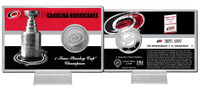 Carolina Hurricanes Stanley Cup History Silver Coin Card