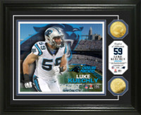 Luke Kuechly Gold Coin Photo Mint
