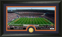 Chicago Bears Stadium Bronze Coin Panoramic Photo Mint