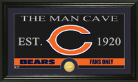 Chicago Bears The Man Cave Bronze Coin Panoramic Photo Mint