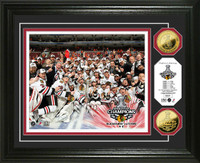 Chicago Blackhawks 2010 Stanley Cup Champions Celebration 24KT Gold Coin Photo Mint
