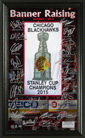 *Chicago Blackhawks 2015 Stanley Cup Champions Banner Raising Signature Pano