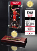 Derrick Rose Ticket and Bronze Coin Desktop Acrylic