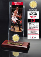 Joakim Noah Ticket & Bronze Coin Acrylic Desk Top