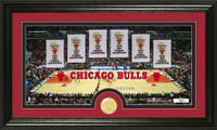 Chicago Bulls Traditions Bronze Coin Panoramic Photo Mint