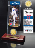 Jon Lester Ticket & Bronze Coin Acrylic Desk Top