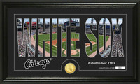 Chicago White Sox Silhouette Bronze Coin Panoramic Photo Mint