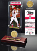 Joey Votto Ticket & Minted Coin Acrylic Desk Top