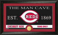 Cincinnati Reds The Man Cave Bronze Coin Panoramic Photo Mint