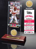 Tony Perez Hall of Fame Ticket & Bronze Coin Acrylic Desk Top