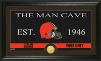 Cleveland Browns Man Cave Bronze Coin Panoramic Photo Mint