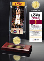 Kevin Love Ticket & Bronze Coin Acrylic Desk Top