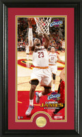 LeBron James Bronze Coin Panoramic Photo Mint