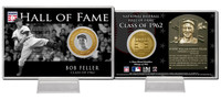 Bob Feller Class of 1962 Hall of Fame Bronze Coin Card