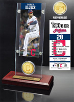 Corey Kluber Ticket & Bronze Coin Acrylic Desk Top