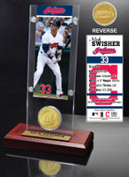 Nick Swisher Ticket & Minted Coin Acrylic Desk Top
