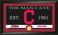 Cleveland Indians The Man Cave Bronze Coin Panoramic Photo Mint